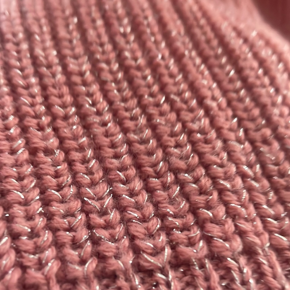 Sparkly pink sweater